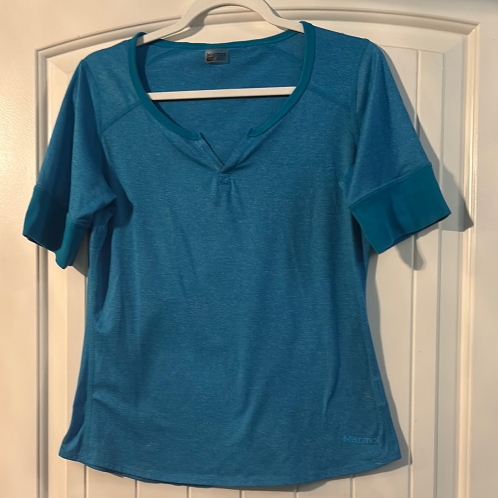 Marmot Women's Teal Short Sleeve Top